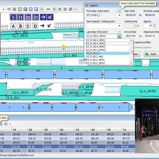 SimWalk Platform Sections