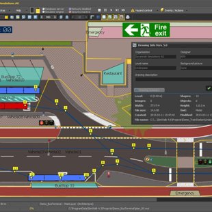 SimWalk Transport Pedestrian Simulation