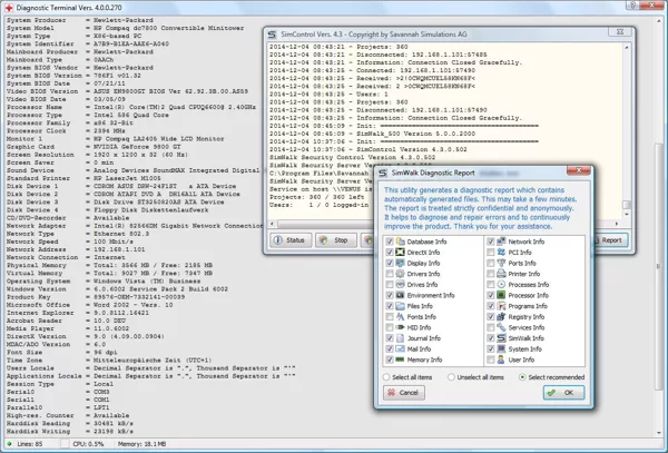 Diagnostic Terminal Test Report