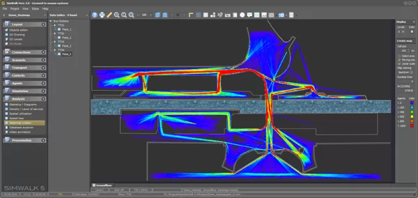 SimWalk Spectrum Heatmap
