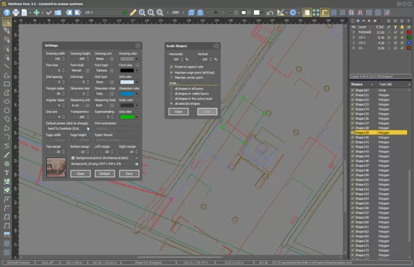 SimDraw CAD Drawing Board