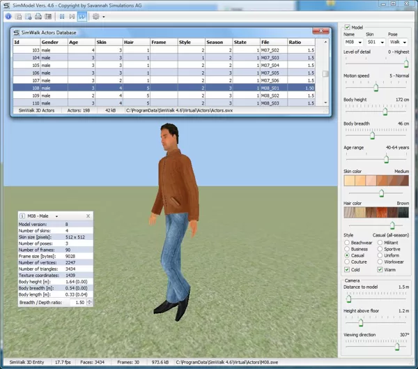 SimModel 3D Actor Model Designer