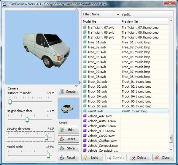 SimPreview 3D Model Preview