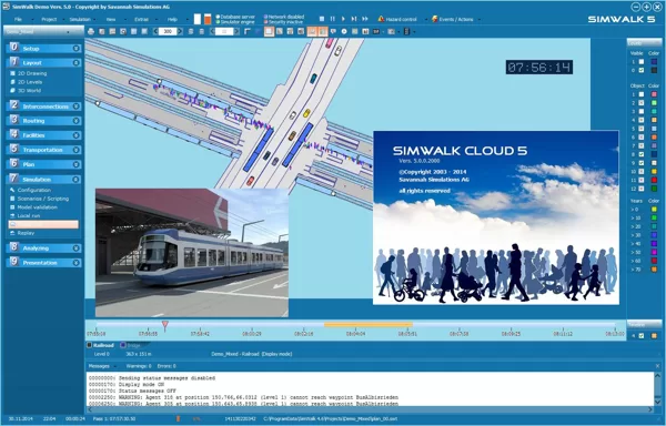 SimWalk Pedestrian Simulation Cloud Integration
