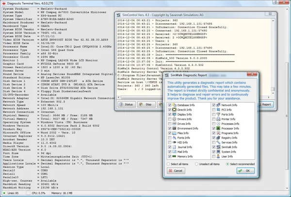 Diagnostic Terminal Test Report