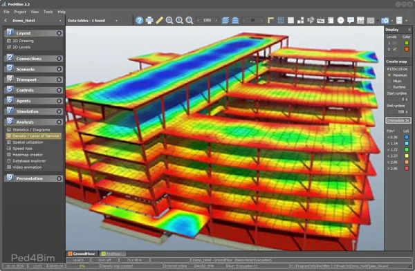 Ped4Bim - People Flow and Occupancy Simulation for BIM