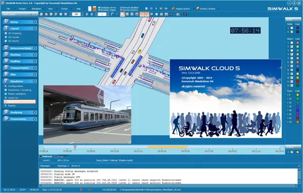 SimWalk Pedestrian Simulation Cloud Integration